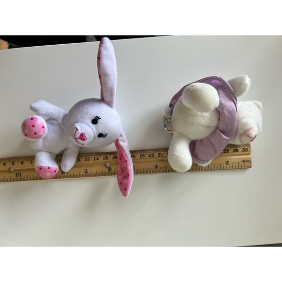 Build-A-Bear Bunny and Diva Bear Mini Small Plush Plush 3" - Picture 4 of 8